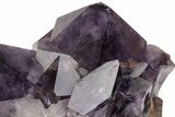 Deep Purple Amethyst Crystal Cluster With Large Crystals #223290-2